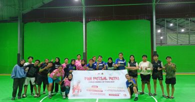Tingkatkan Minat Berolahraga, Ganjar Milenial Center Kaltim Gelar Mini Tournament Futsal Putri