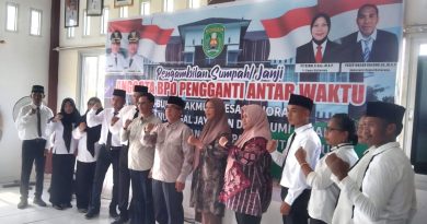 Sembilan Anggota BPD PAW di Kaliorang Resmi Dilantik