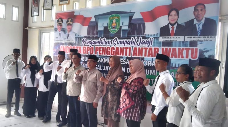 Sembilan Anggota BPD PAW di Kaliorang Resmi Dilantik